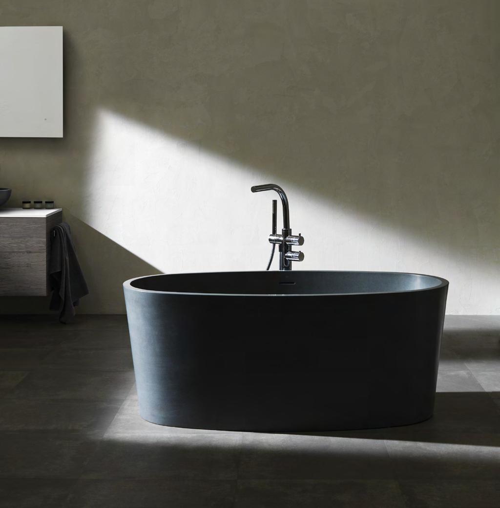 blu stone finishes Matte: Visually luminous and highly tactile, matte finish is soft, almost warm to the touch and invokes a minimalist, architectural quality.