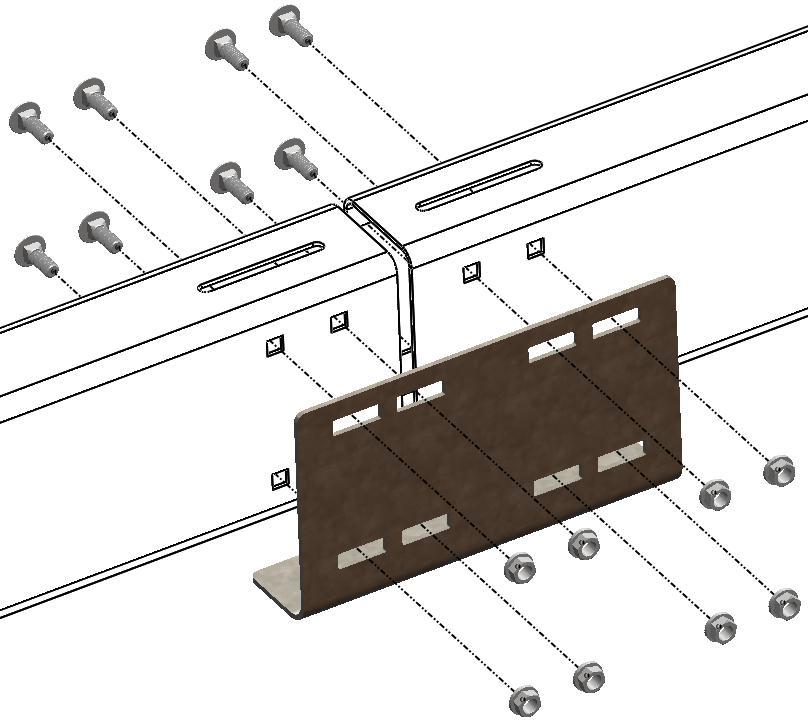 Some tables does not require splice plate connections (Refer to