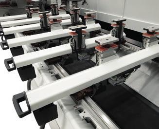 Optimal clamping of the component for extremely precise processing operations The work table has been specifically designed for door and window applications.