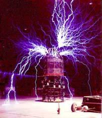 discharge Intermittent current flow (as in lightning