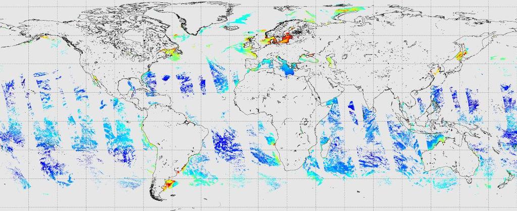 Sensor showdown (I): MODIS MODIS Aqua - polar orbiting radiometer - high spatial resolution (1 km) -