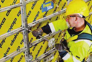 The high load capacity and extralong service life of Doka framed formwork Frami Xlife make it highly economical.