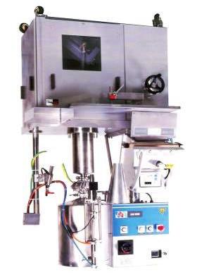 Semi-automatic Fill-Seal First Step for Retort Packaging Economical, pump filler, temp.