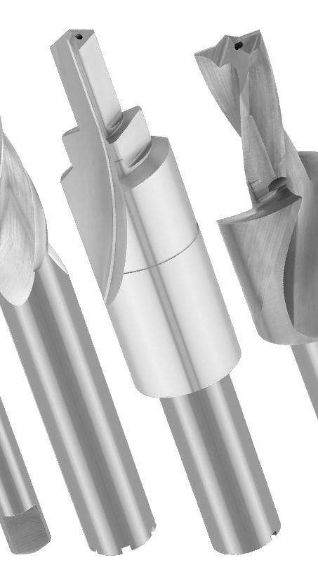 Some of the special point geometries we offer: Ball nose and radial lip point grinds Double angle points Flat points (180