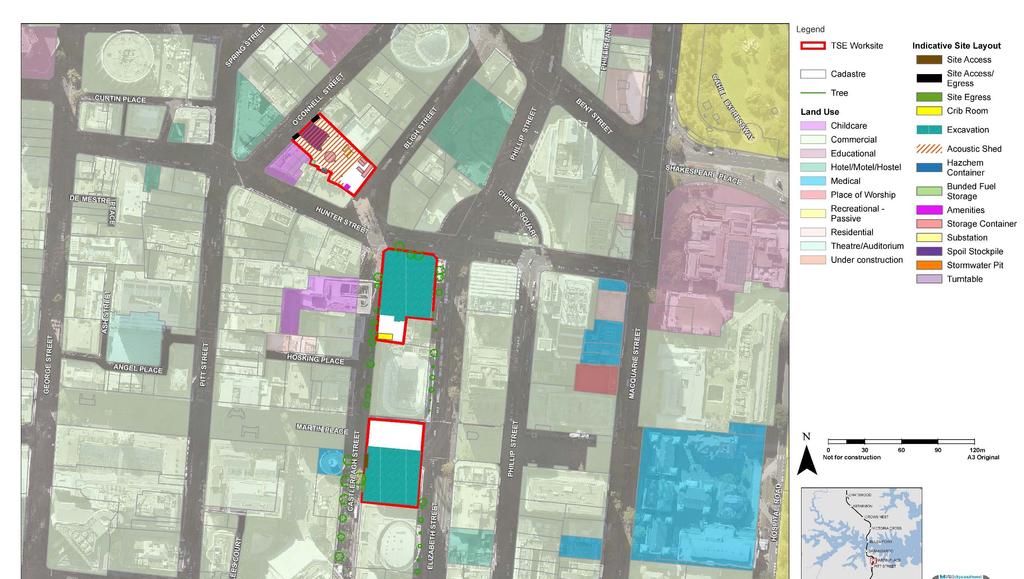 Martin Place Worksite Figure 14: Martin Place Worksite indicative Environmental Control Map