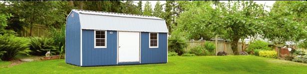 side lofted Barn 10 x 20 Side Lofted Barn Shown with the following upgrades: 6 double door