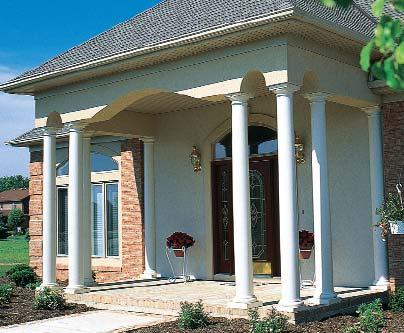 Round Smooth Non-Tapered Fiberglass Column with Tuscan Capital and Base We are committed to preserving the past with authentic, perfectly detailed columns using the latest technology.