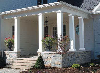 Square Smooth Fiberglass Column with Tuscan Capital and Base We are committed to preserving the past with authentic, perfectly detailed columns using the latest technology.