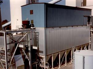 system uses evaporative cooling, dry reagent injection, and a fabric filter to control acid gas and particulate emissions from a medical waste incinerator.