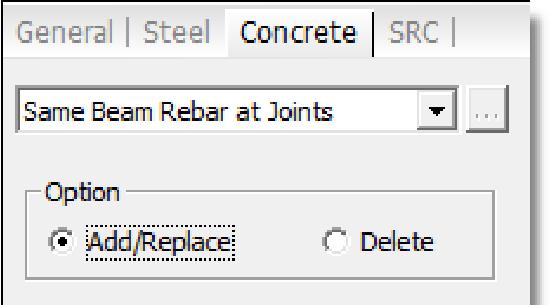 5. Same Beam Rebar at Joints In concrete code design, identical rebar will be