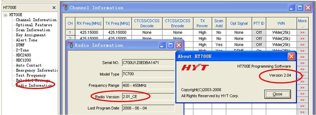 TECHNICAL SHARING TC-700 Software Description History version: firmware version: V1.