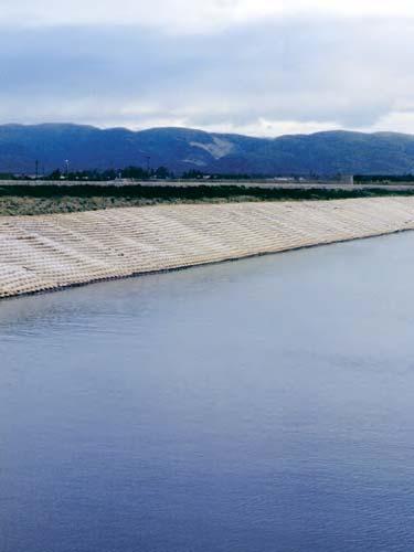 Hydrotex Fabric-formed Concrete Erosion Control and Armoring Systems Hydrotex systems outperform rip rap, gabions, precast concrete blocks, and concrete slope paving, yet are less expensive and far