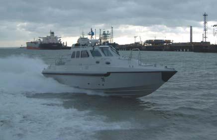 The present range includes: Fast interceptors, capable of in excess of 50 knots High speed monohull and catamaran patrol