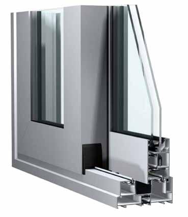 Sliding & Lift and Slide Systems Confort 125 The C125 is a thermally insulated aluminium sliding and lift-sliding door system that is durable, stable and robust.