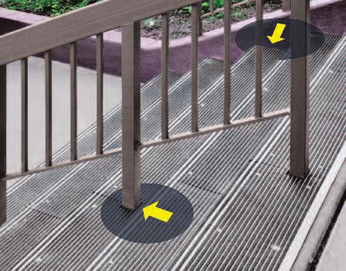 Specify Stairmaster For: Heavy Pedestrian Traffic Indoor, Outdoor Installation Excellent Safety Protection at Low Cost For Existing Stairs Non-combustible " " (76.