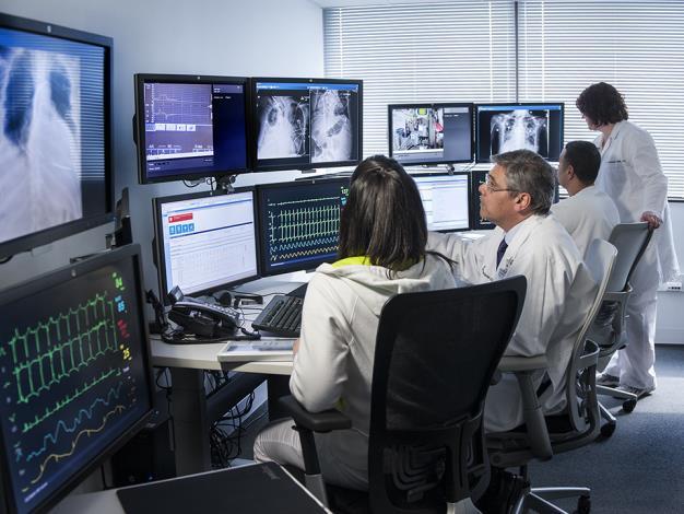 E M E R G I N G C L I N I C A L S O L U T I O N S ehospital Remote bunker providing an additional clinical tier of monitoring for ICU patients 2-way audio and video capabilities between bunker and