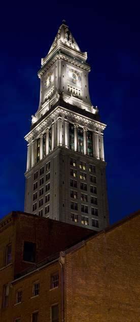 Case Study: Outdoor White LED Lighting Description Custom House Tower, Boston, MA October 2008 Customer very pleased with quality of light / aesthetics LED long-life / reduced maintenance benefits