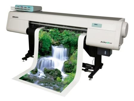 The Acuity LED 1600 At 1.6 meters (64-inches) wide and with the ability to print on both roll media and rigid substrates up to.
