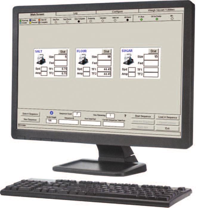 The PC can either be provided by Acrison (usually a panel mount touchscreen type), or by the user.