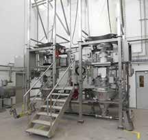 Batch-based feeding and weighing of one or more components For batch-based feeding and weighing, the weight of one or more ingredients is measured in a weighing hopper.