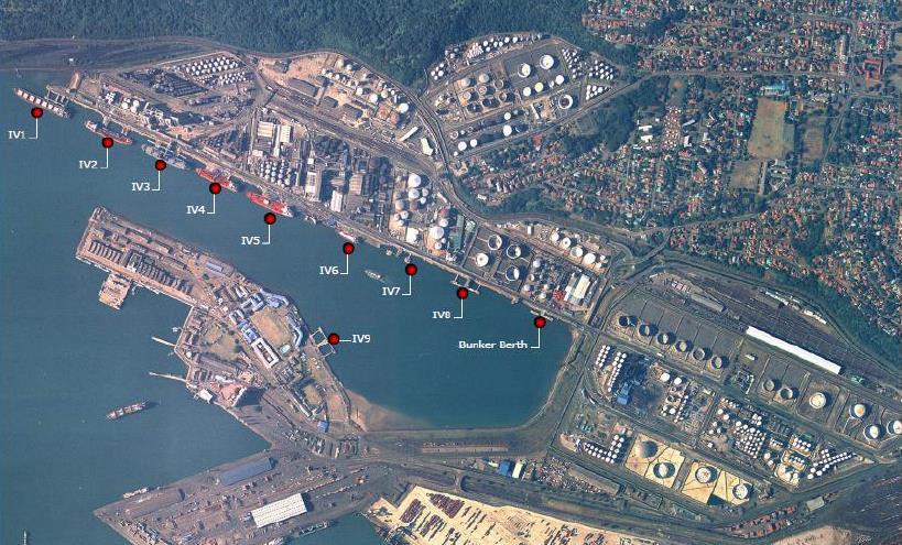 The IVP is a petro-chemical hub in the Port of Durban.