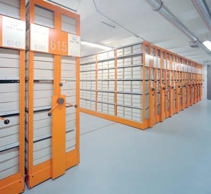 FOREG 2000 Mobile shelving Modular construction for more space The very varied demands placed upon a productive storage system can be met in full with the installation of a FOREG mobile