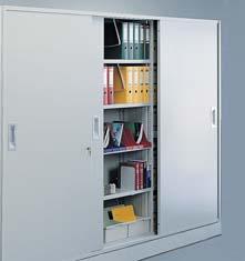 Hinged or sliding doors make it possible to
