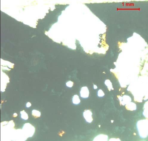 5: Magnetite (white at the centre) is also observed
