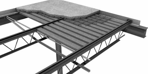 CANAM S MULTI-RESIDENTIAL PRODUCTS Hambro D500 composite floor system The D500 floor system requires stripping but uses plywood forms that can be reused on multiple storeys.