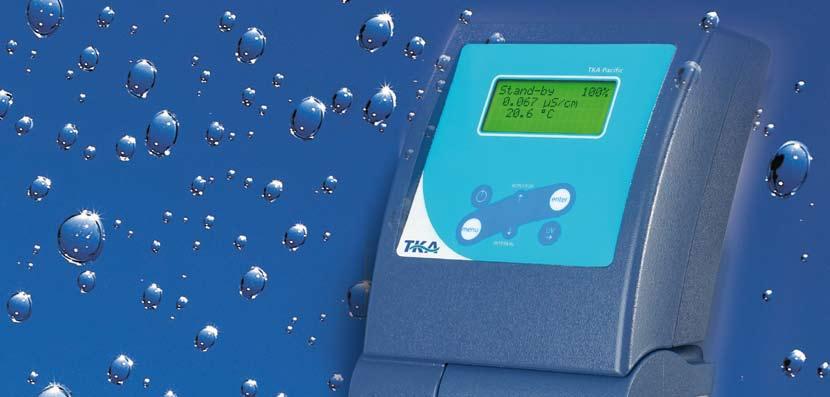The purification systems for laboratory water described in this brochure are only a part of the complete TKA line of water purification systems.