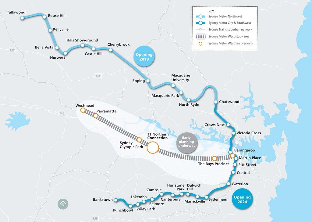 Unclassified Sydney Metro (Uncontrolled when printed) Figure 1: Sydney Metro Project Alignments Sydney Metro