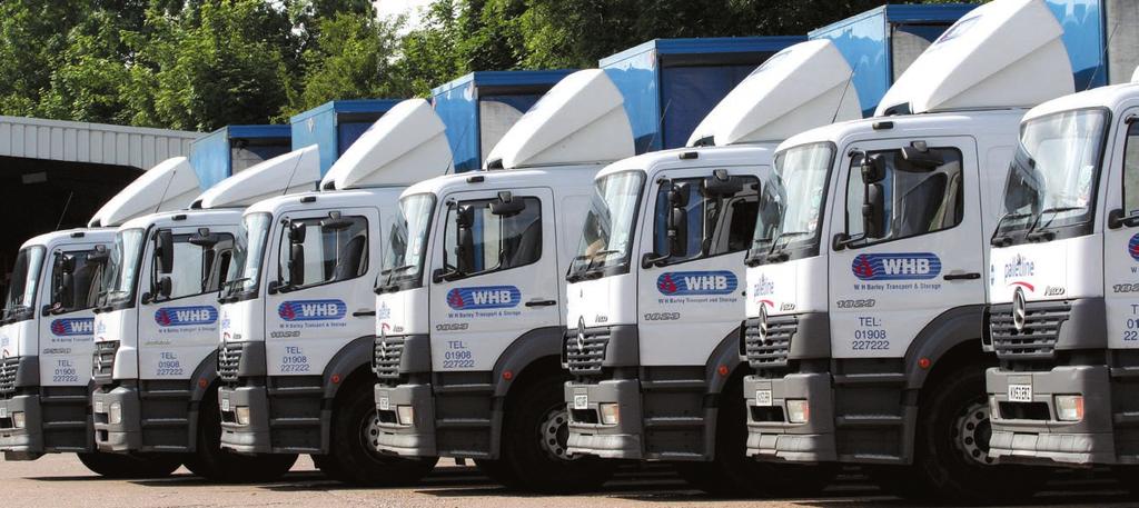 Road Transport With a fleet that ranges from small vans up to 44 tonnes gross curtain-siders, W H Barley, are not only capable of providing the right vehicle for each and every job but, are rightly