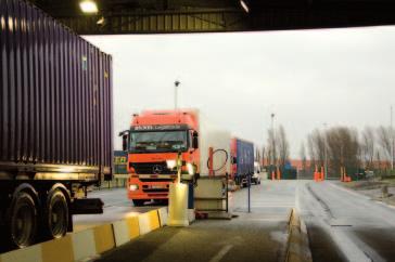 All cargo units are photographed at the gate once entering