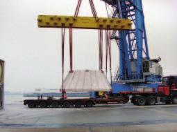 oversized cargoes, including machinery and static lift cargo on own mafi/roll