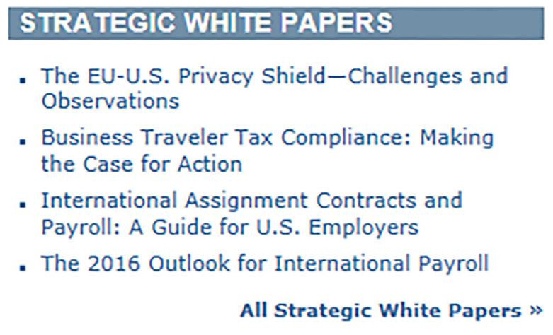 STRATEGIC WHITE PAPERS Strategic White Papers are on all Decision