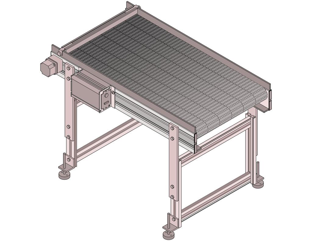 Basic Modular Conveyor Features Guard Rail Optional End Stop These 1 high removable guard rails keep products on the conveyor. Can be ordered with Flush guard rails for easy sliding on/off.