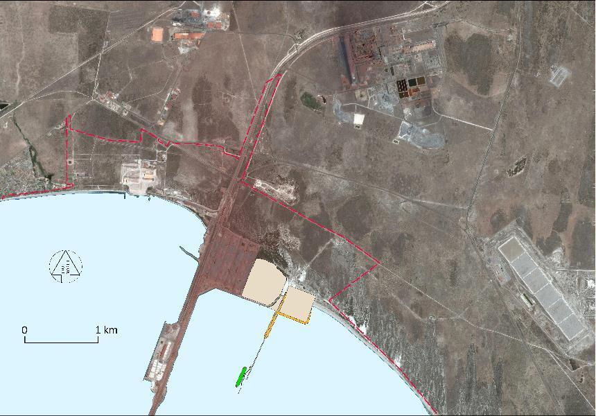 Port of Saldanha: Preferred locations long term Port Boundary Eskom Blouwater Sub-station Gas Distribution Hub To IPP and other users Gas Transmission LEGEND: Power Evacuation Gas Transmission LNG