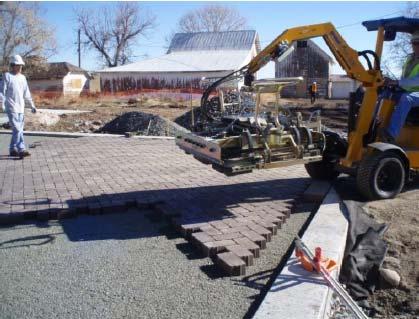 Ensure that the permeable pavement is protected from construction activities following pavement