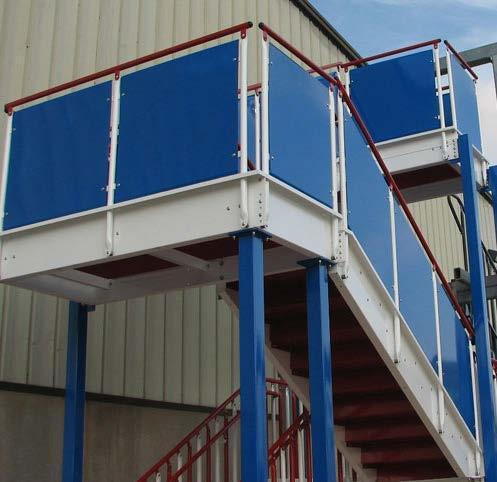 8 Alternating Tread Stairs Ergonomic design allows forward-facing descent combined with more usable tread depth to provide increased safety over steep stairs and ladders when accessing tight spaces