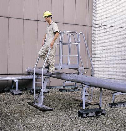 Roof access Crossovers Equipment access Mezzanines Stainless Steel alternating tread stairs have an