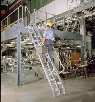 Options Alternating tread stairs are available in a choice of carbon steel, stainless steel, and aluminum.