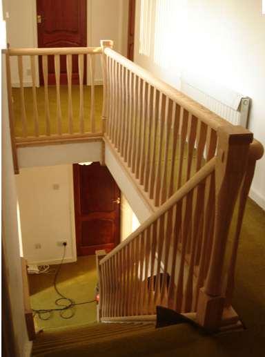Basic Design Considerations A handrail shall be provided on at least one side of the flight of staircase The height of the handrail shall be between 750mm and 1000mm above the pitch line.