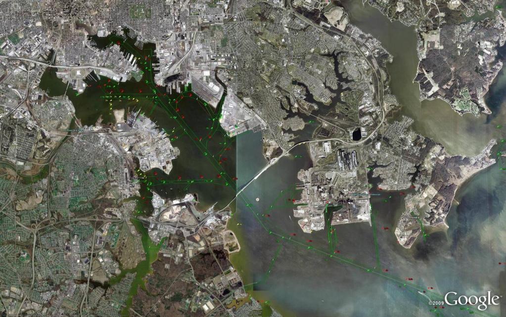 Spatial Join to Waterway Network Baltimore CPT spatially joins the docks in the WCSC database with the respective sub-reaches.