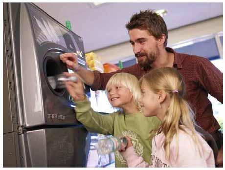 Reverse Vending Machines Many depots in urban areas will be reverse vending machines, in shopping centres and car parks.