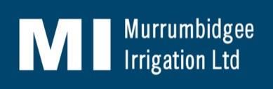 Murrumbidgee Irrigation Limited Locked Bag 6010, Griffith NSW 2680 Research Station Road Hanwood NSW 2680 Tel 02 6262 0200 Fax 02 6962 0209