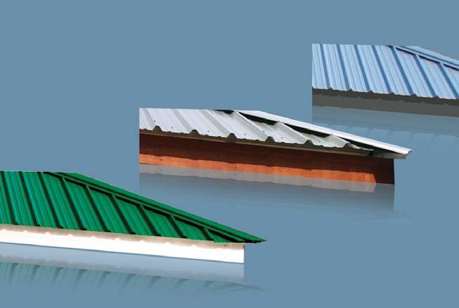 Eave appearance can be altered to keep a consistent look throughout the dock.