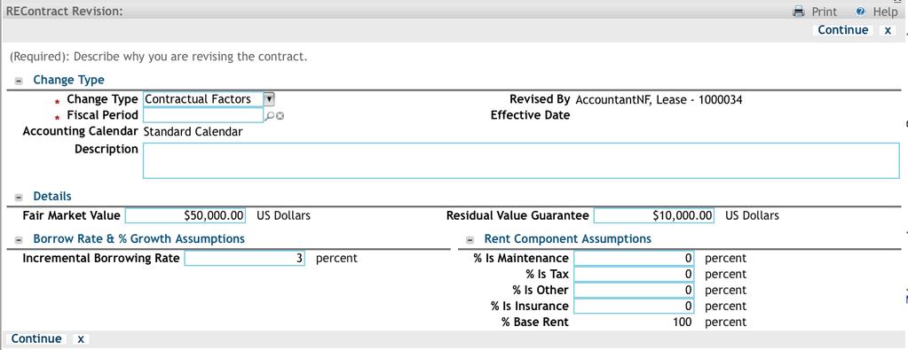 Non-Rent Components in Gross Leases For a gross lease, TRIRIGA exposes the nonrent components section within the lease assumption review form and within the lease accounting tab.