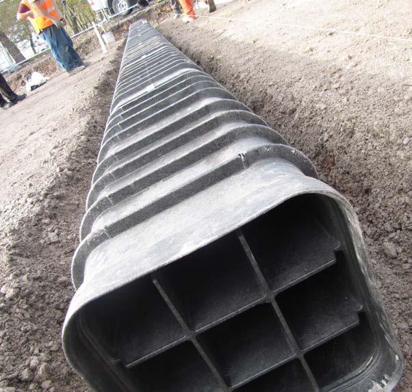 Push-Fit Assembly Cable Troughing - Rail RAILduct is the modern lightweight alternative to concrete cable troughing.