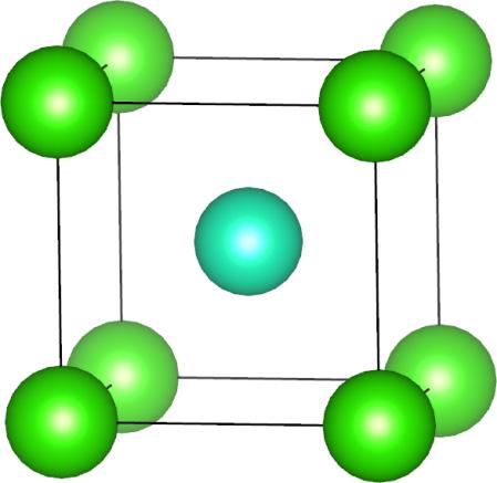 CsCl structure Primitive cubic, not body centered