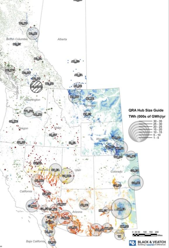 Western Renewable Energy Zones Initiative Western Governors initiative funded by USDOE Identify and develop areas with enough high-quality renewable resources to justify high-capacity transmission